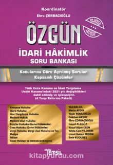 Özgün İdari Hakimlik Soru Bankası kitap kapağı
