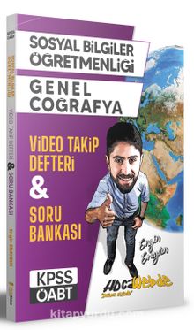 2021 Sosyal Bilgiler Öğretmenliği Genel Coğrafya Video Takip Defteri ve Soru Bankası kitap kapağı