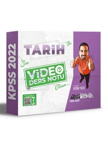 2022 KPSS Tarih Video Ders Notu kitap kapağı