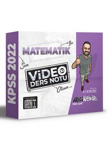 2022 KPSS Matematik Video Ders Notu kitap kapağı
