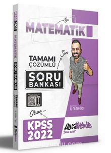 2022 KPSS Matematik Tamamı Çözümlü Soru Bankası kitap kapağı