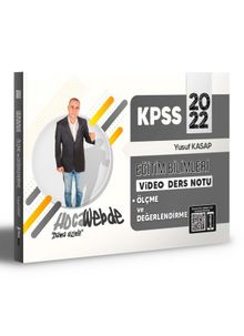 2022 KPSS Eğitim Bilimleri Ölçme ve Değerlendirme Video Ders Notları kitap kapağı