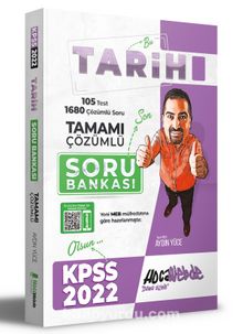 2022 KPSS Tarih Tamamı Çözümlü Soru Bankası kitap kapağı