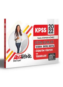 2022 KPSS Eğitim Bilimleri Öğretim Yöntem ve Teknikleri Video Ders Notları kitap kapağı