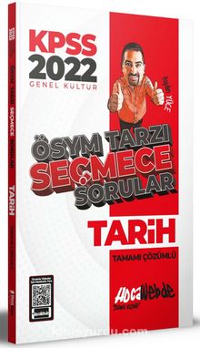 2022 KPSS Tarih ÖSYM Tarzı Seçmece Sorular Tamamı Çözümlü Soru Bankası kitap kapağı