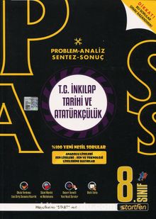 Pass 8. Sınıf T. C. İnkılap Tarihi ve Atatürkçülük Soru Bankası kitap kapağı