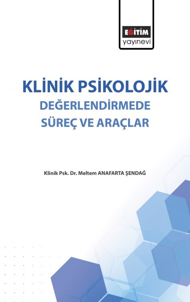 Klinik Psikolojik Değerlendirmede Süreç ve Araçlar kitap kapağı
