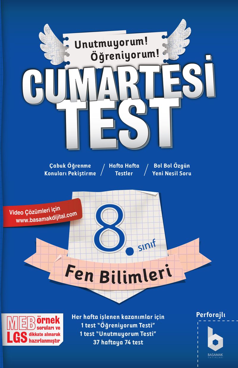 8. Sınıf CumartesiTest Fen Bilimleri kitap kapağı