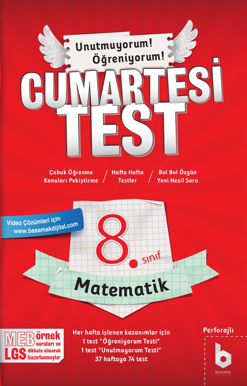 8. Sınıf CumartesiTest Matematik kitap kapağı