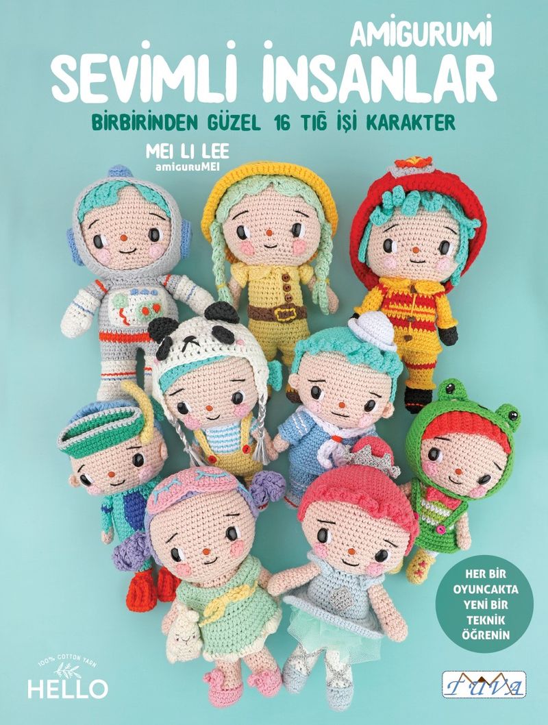 Amigurumi Sevimli İnsanlar kitap kapağı