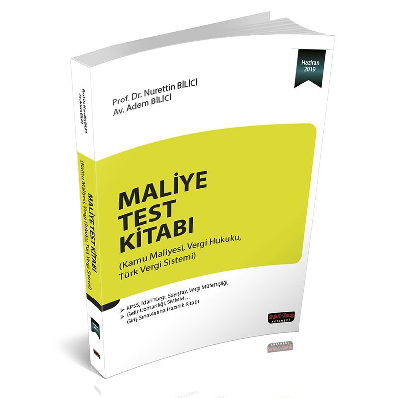 Maliye Test Kitabı kitap kapağı