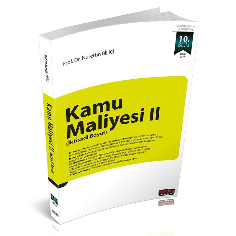 Kamu Maliyesi 2 (İktisadi Boyut) kitap kapağı