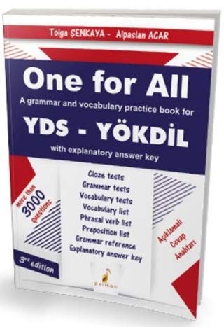 One For All A Grammar and Vocabulary Practice Book For YDS-YÖKDİL kitap kapağı