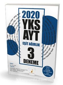 2020 YKS AYT Eşit Ağırlık 3 Deneme Sınavı kitap kapağı