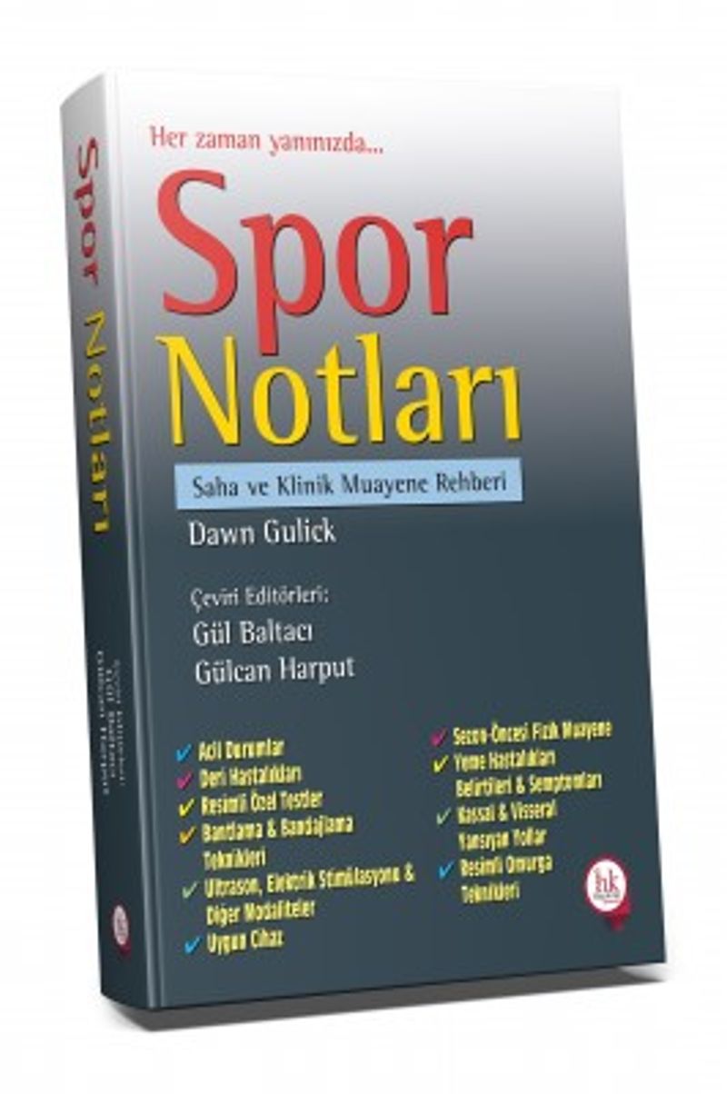 Spor Notları Saha ve Klinik Muayene Rehberi kitap kapağı