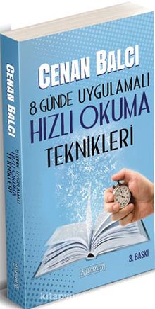 8 Günde Uygulamalı Hızlı Okuma Teknikleri kitap kapağı