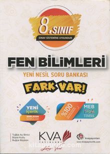8. Sınıf Fen Bilimleri Yeni Nesil Soru Bankası Fark Var kitap kapağı