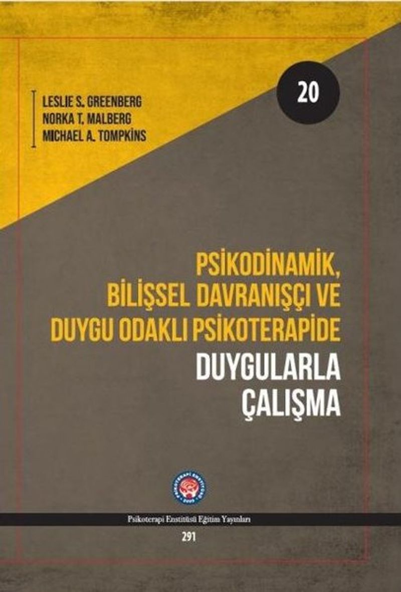 Psikodinamik Bilişsel Davranışçı ve Duygu Odaklı Psikoterapide Duygularla Çalışma kitap kapağı
