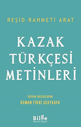 Kazak Türkçesi Metinleri kitap kapağı