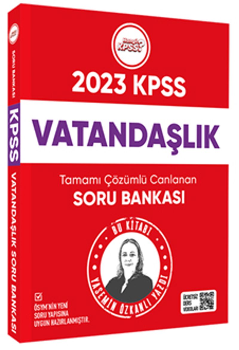 2023 Hangi KPSS Vatandaşlık Tamamı Çözümlü Canlanan Soru Bankası kitap kapağı