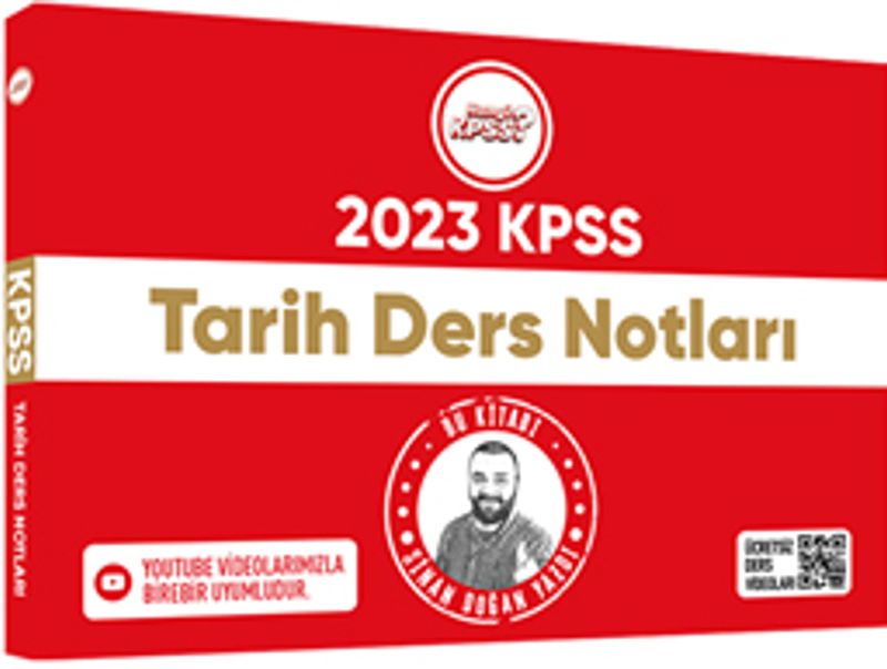 2023 Hangi KPSS Tarih Youtube Destekli Ders Notları kitap kapağı