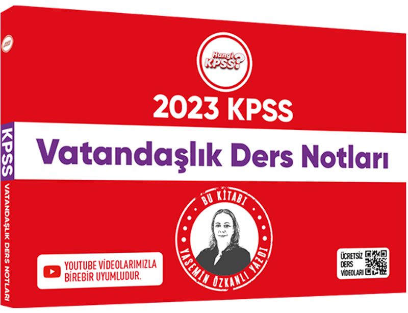 2023 Hangi KPSS Vatandaşlık Youtube Destekli Ders Notları kitap kapağı