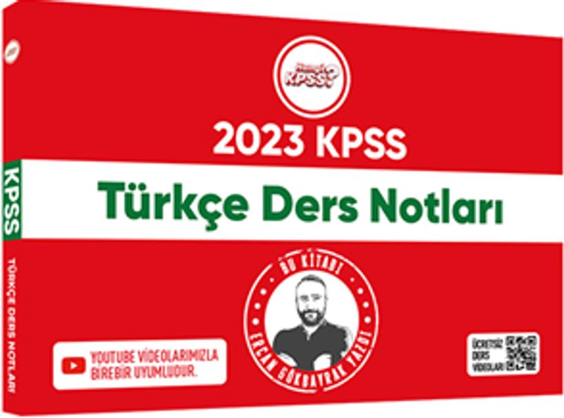2023 Hangi KPSS Türkçe Youtube Destekli Ders Notları kitap kapağı