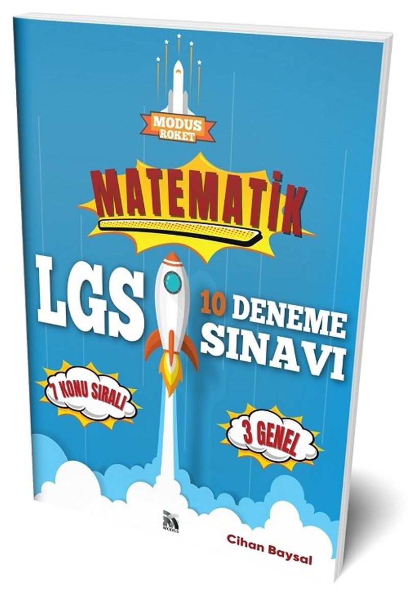 8. Sınıf LGS Matematik Roket 10 Deneme kitap kapağı