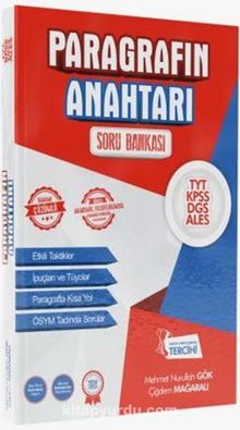 TYT KPSS ALES DGS Paragrafın Anahtarı Soru Bankası kitap kapağı