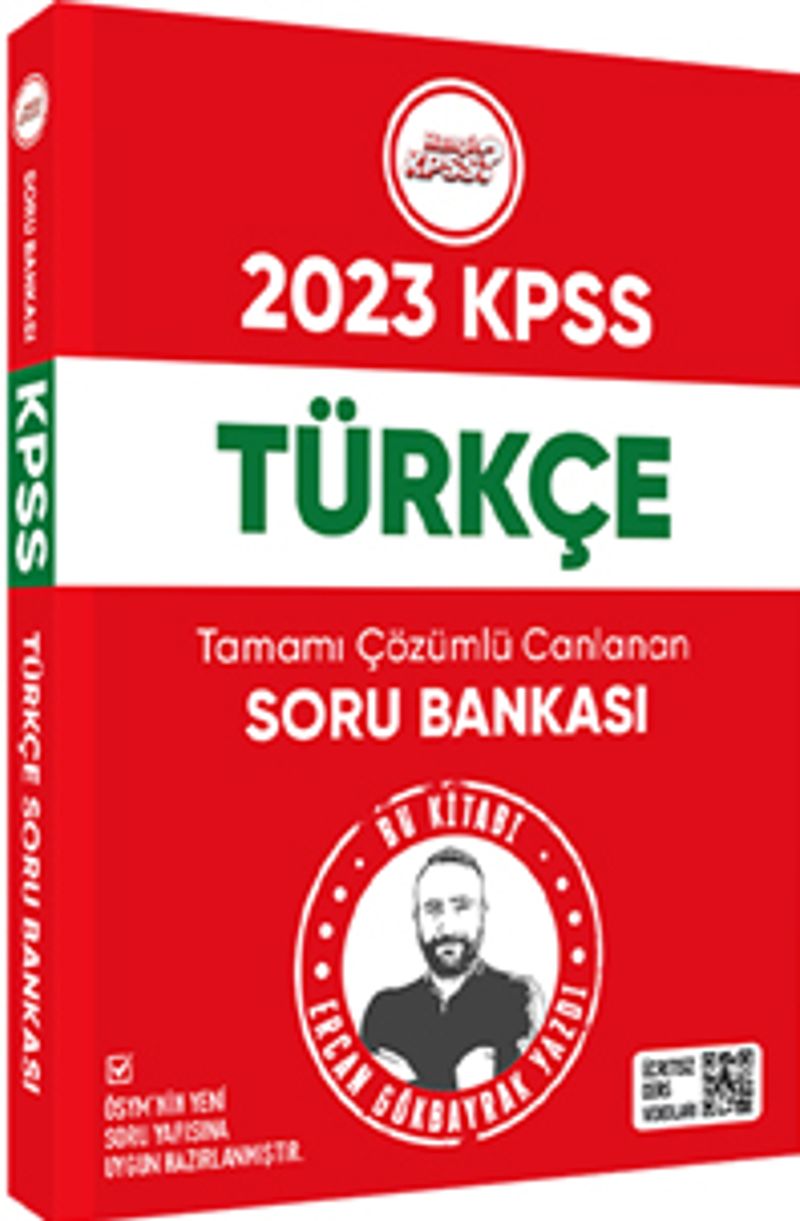 2023 Hangi KPSS Türkçe Tamamı Çözümlü Canlanan Soru Bankası kitap kapağı