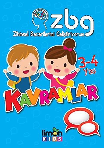 Zihinsel Becerilerimi Geliştiriyorum 3-4 Yaş Kavramlar kitap kapağı