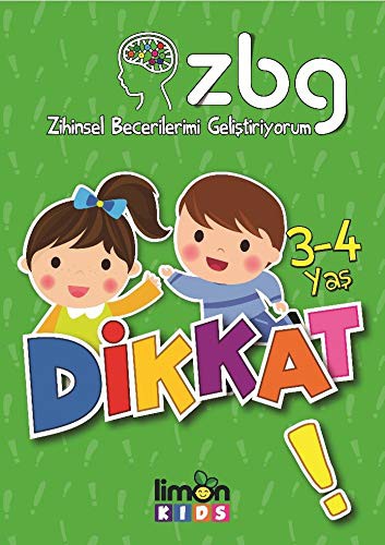 Zihinsel Becerilerimi Geliştiriyorum 3-4 Yaş Dikkat kitap kapağı