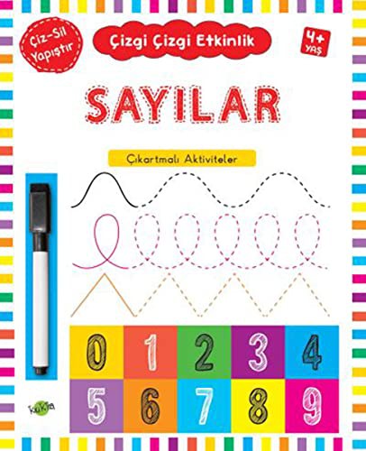 Sayılar (4 Yaş+) / Çıkartmalı Çizgi Çizgi Etkinlik kitap kapağı