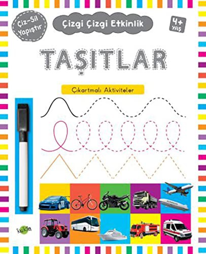 Taşıtlar (4 Yaş+) / Çıkartmalı Çizgi Çizgi Etkinlik kitap kapağı