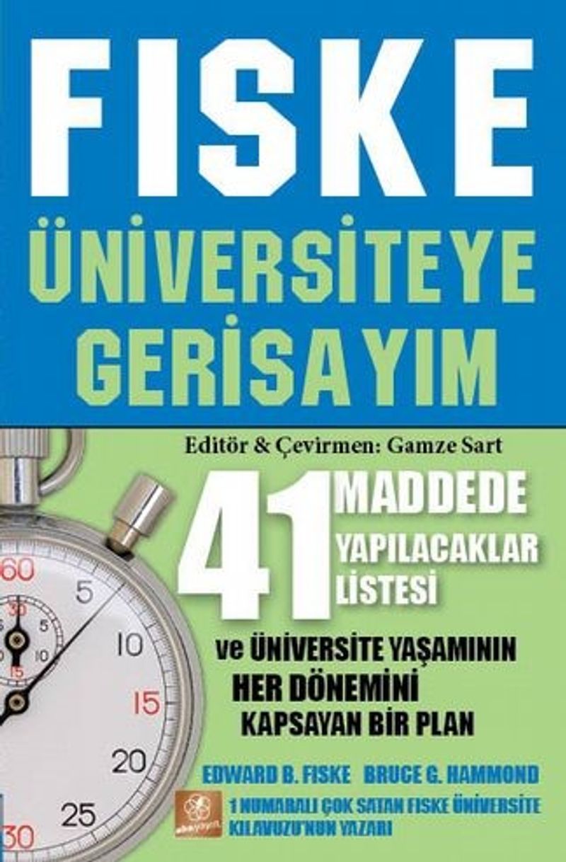 Fıske Üniversiteye Gerisayım Klavuzu kitap kapağı