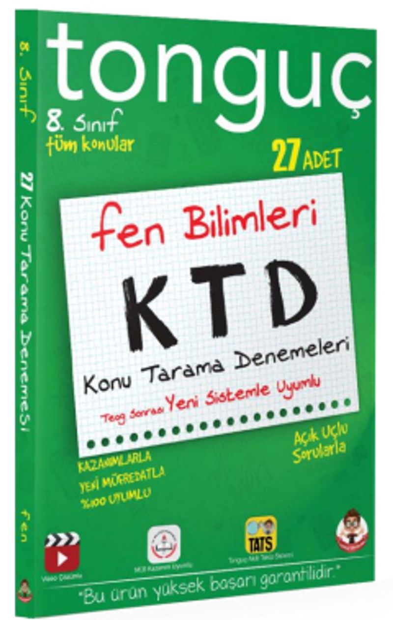 8. Sınıf Fen Bilimleri Konu Tarama Denemeleri kitap kapağı