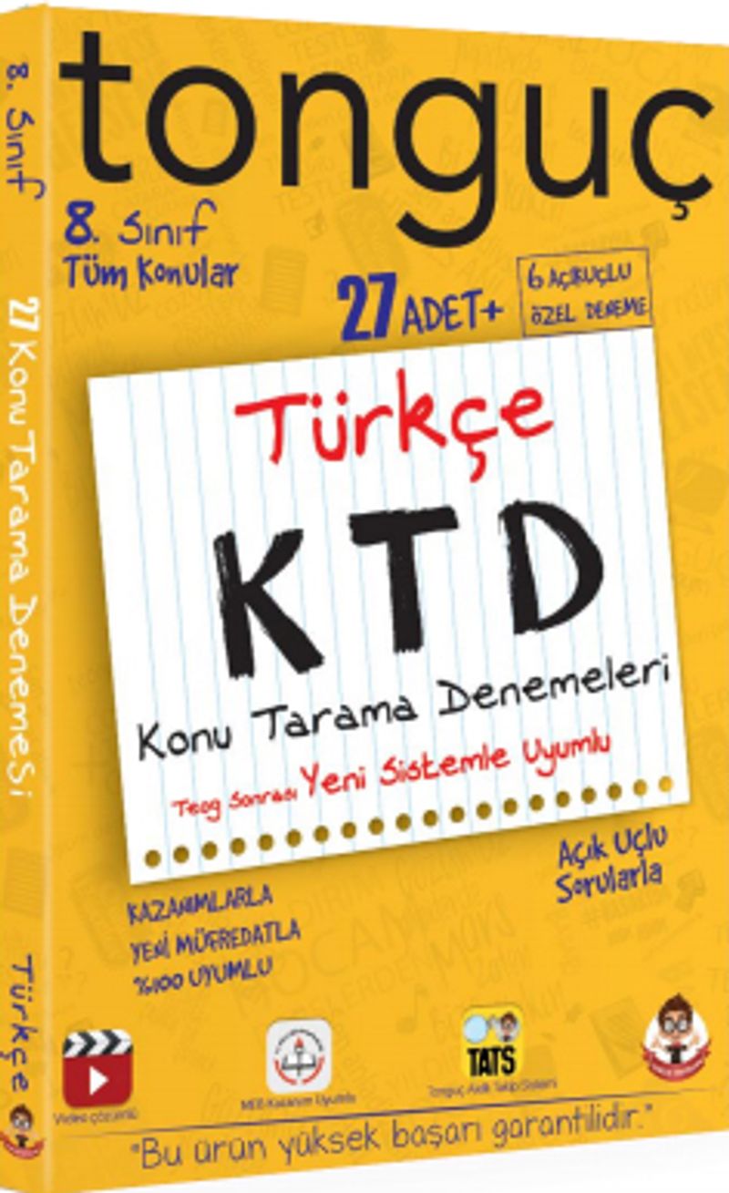 8. Sınıf Türkçe Konu Tarama Denemeleri kitap kapağı