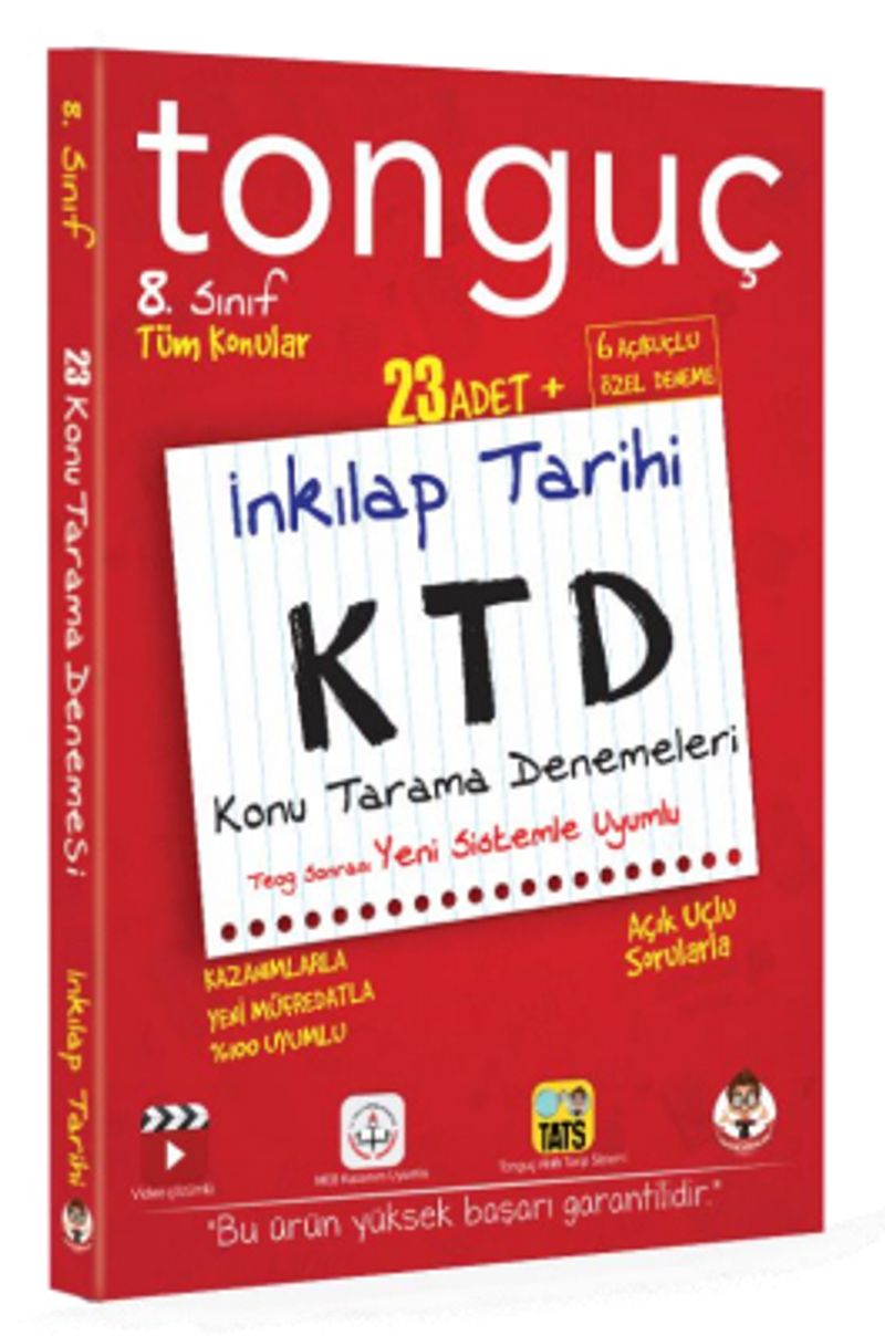 8. Sınıf T.C. İnkılap Tarihi ve Atatürkçülük Konu Tarama Denemeleri kitap kapağı