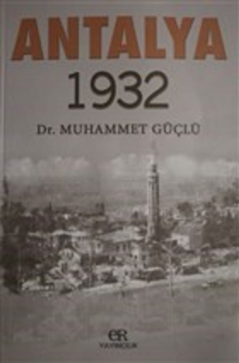 Antalya 1932 kitap kapağı