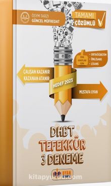 DHBT Tefekkür 3 Deneme kitap kapağı