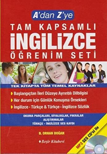 A'dan Z'ye Tam Kapsamlı İngilizce Öğrenim Seti kitap kapağı