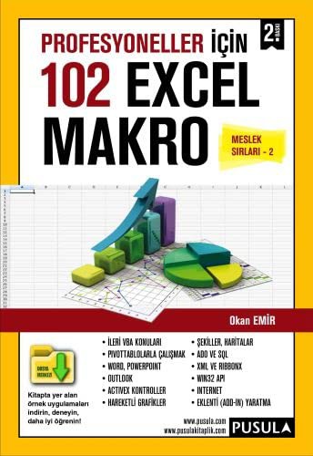 Profesyoneller için 102 Örnekle Excel Makro (Meslek Sırları 2) kitap kapağı