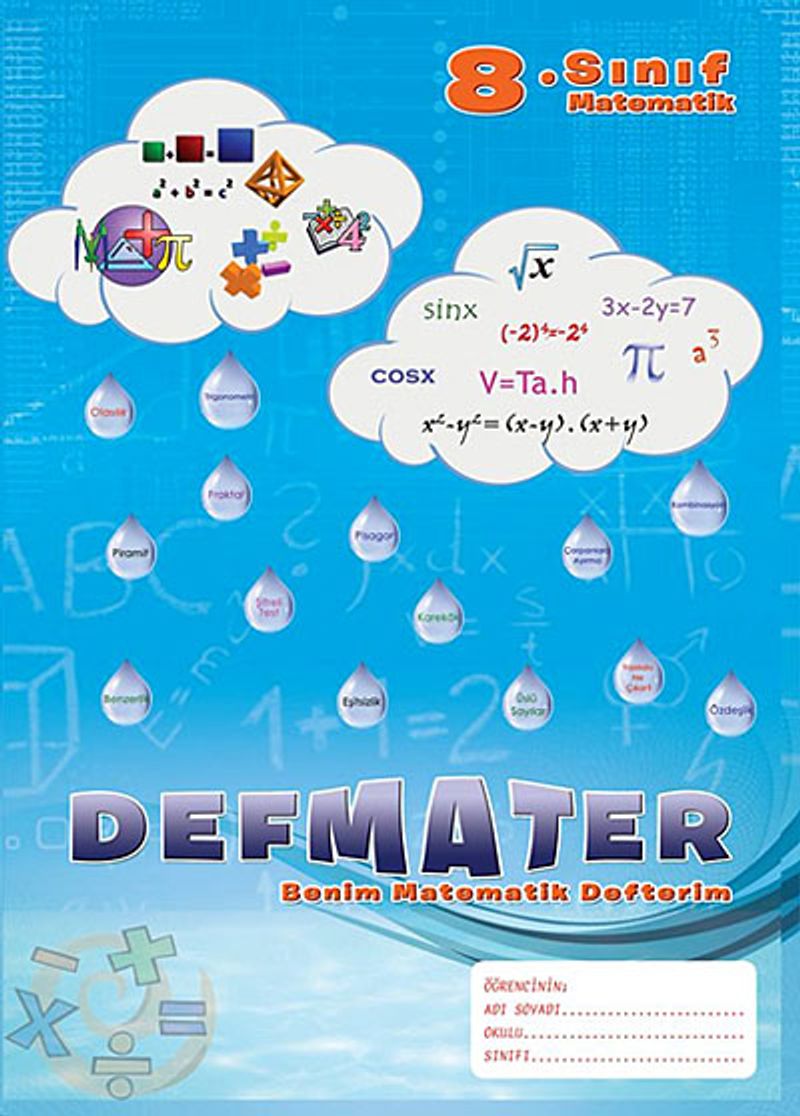 Defmater Benim Matematik Defterim kitap kapağı
