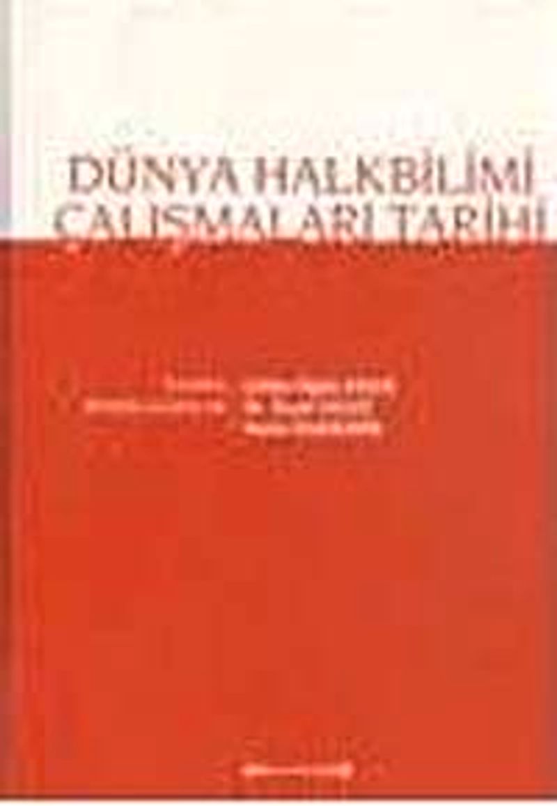 Dünya Halkbilimi Çalışmaları Tarihi kitap kapağı
