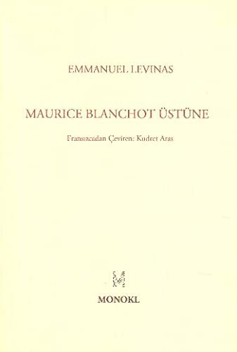 Maurice Blanchot Üstüne kitap kapağı