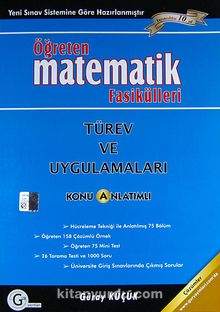 Öğreten Matematik Fasikülleri: Türev ve Uygulamaları Konu Anlatımlı kitap kapağı