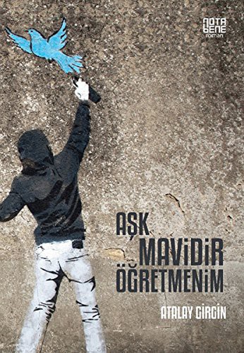 Aşk Mavidir Öğretmenim kitap kapağı