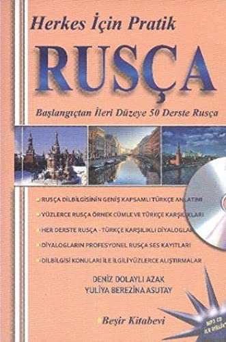 Herkes İçin Pratik Rusça & Baçlangıçtan İleri Düzeye 50 Derste Rusça kitap kapağı