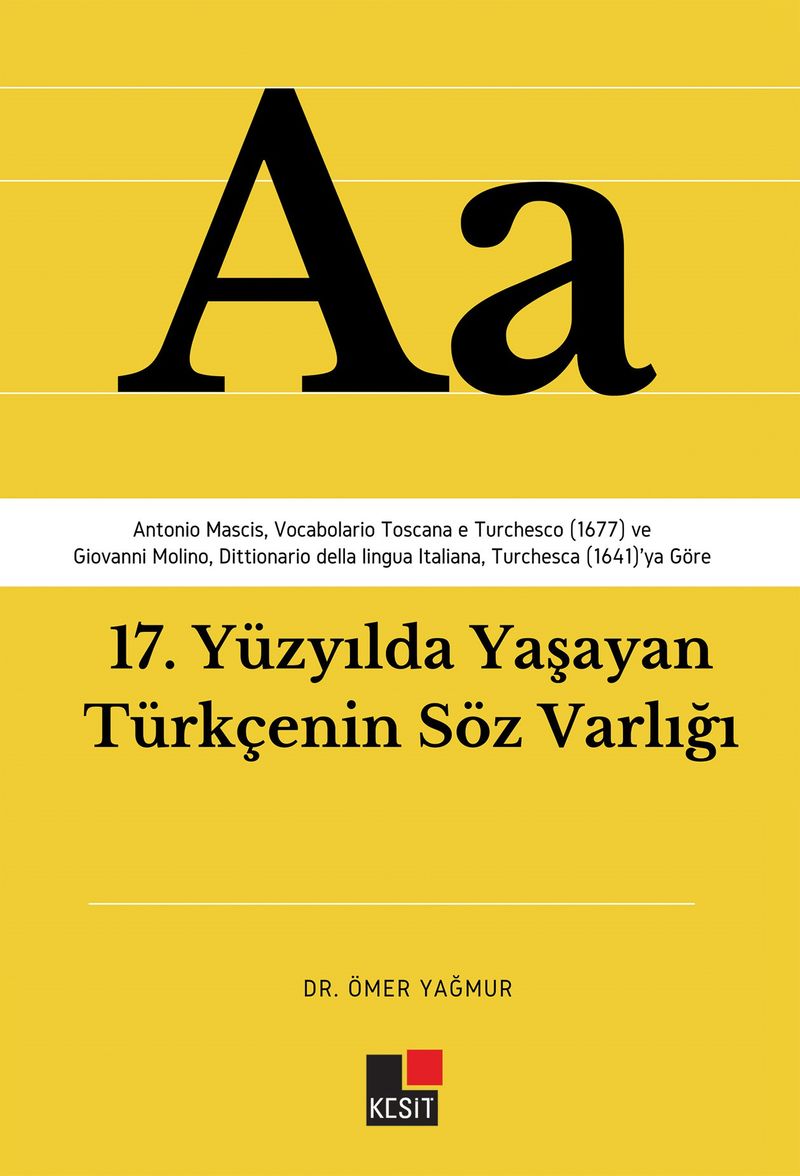 17. Yüzyılda Yaşayan Türkçenin Söz Varlığı kitap kapağı