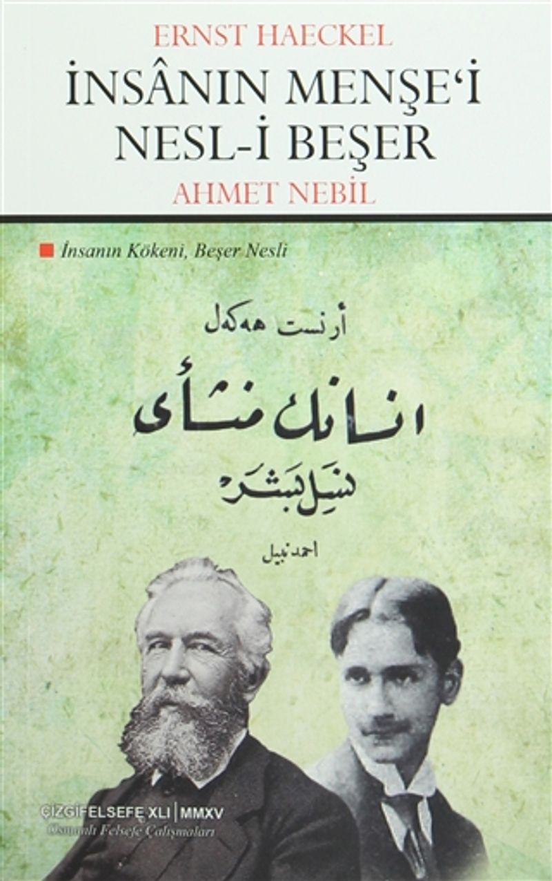 İnsanın Menşe'i Nesl-i Beşer İnsanın Kökeni, Beşer Nesli kitap kapağı